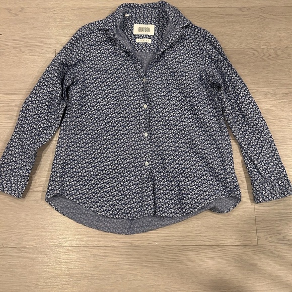Grayson The Hero All Over Flower Print Navy Size 3 Medium - Picture 1 of 5